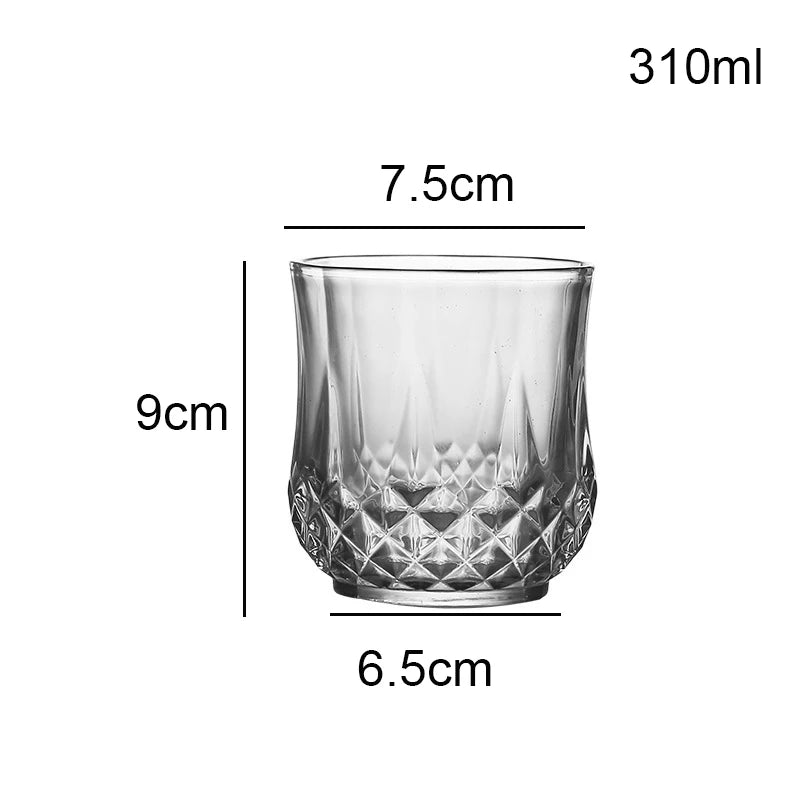 Diamond Wine Glass Tumblers