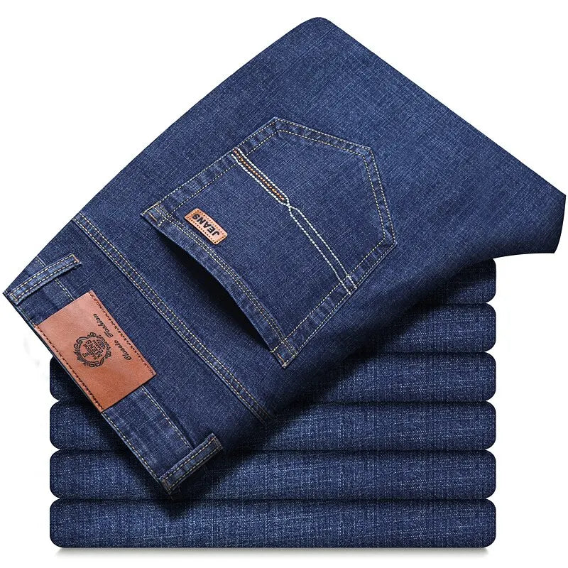 Men's Classic Black Jeans Plus Size