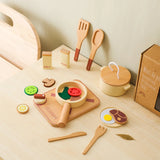 Wooden Kids Play Kitchen Set