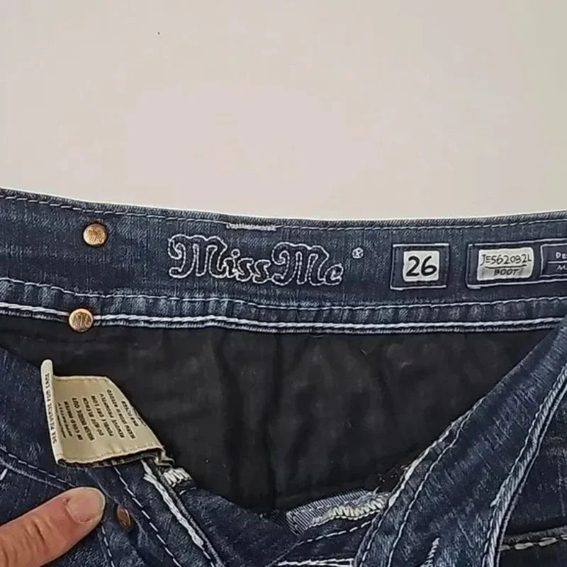 Miss Me Y2K Rhinestone Wide Jeans
