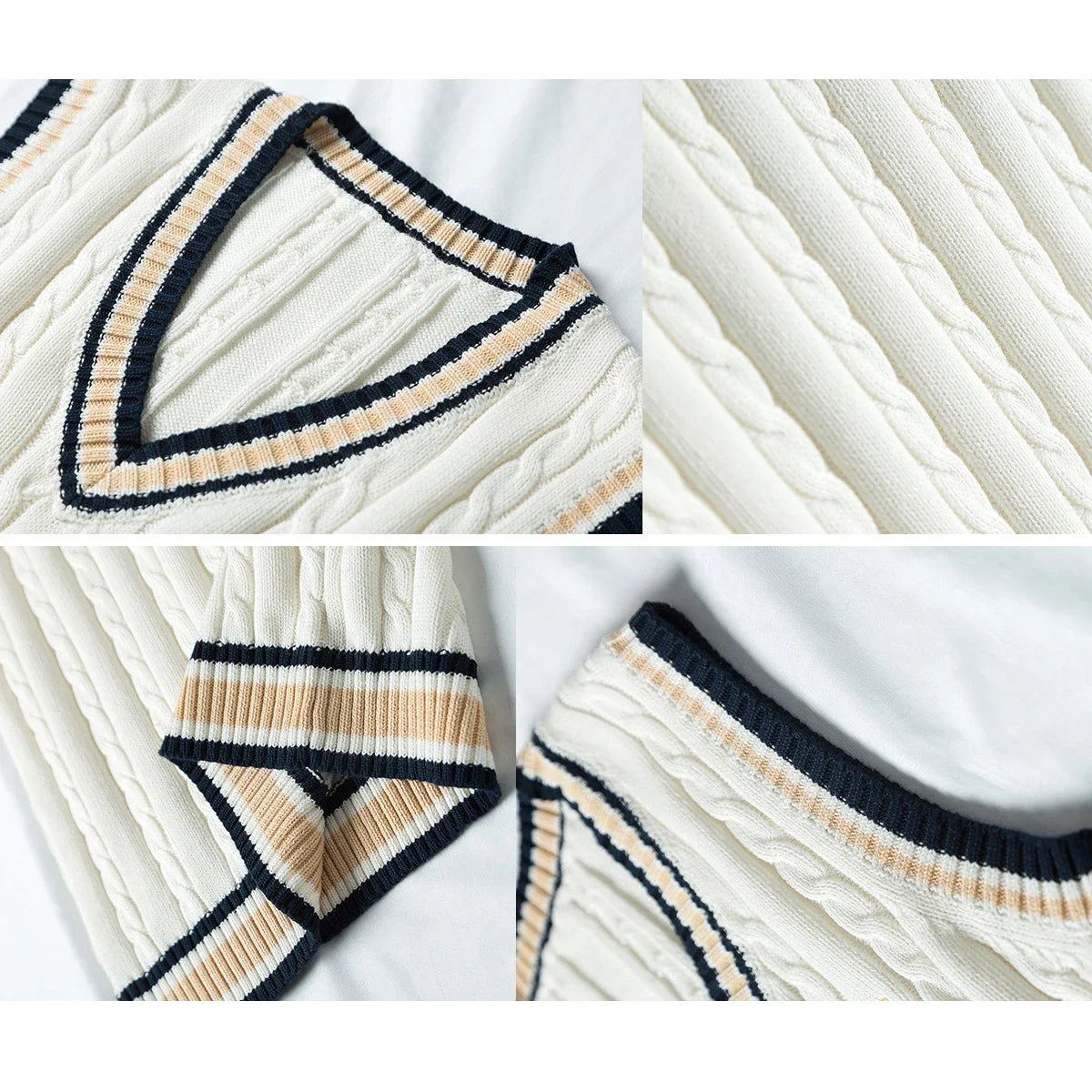 Men Sleeveless V-Neck Sweater Vest