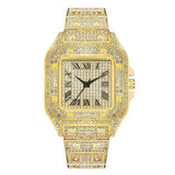 Luxury Rhinestone Gold Unisex Watch
