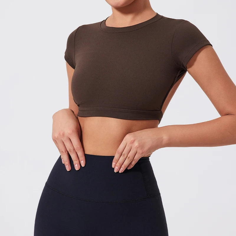 FlexFlow Backless Crop Top