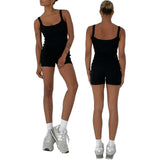 CurveMuse™ – Ribbed Sleeveless Bodycon Playsuit (Sleek, Hugging & Sexy)