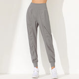 Hearuisavy Loose Quick-Dry Yoga Pants – Pleated Jogging Capris with Pockets