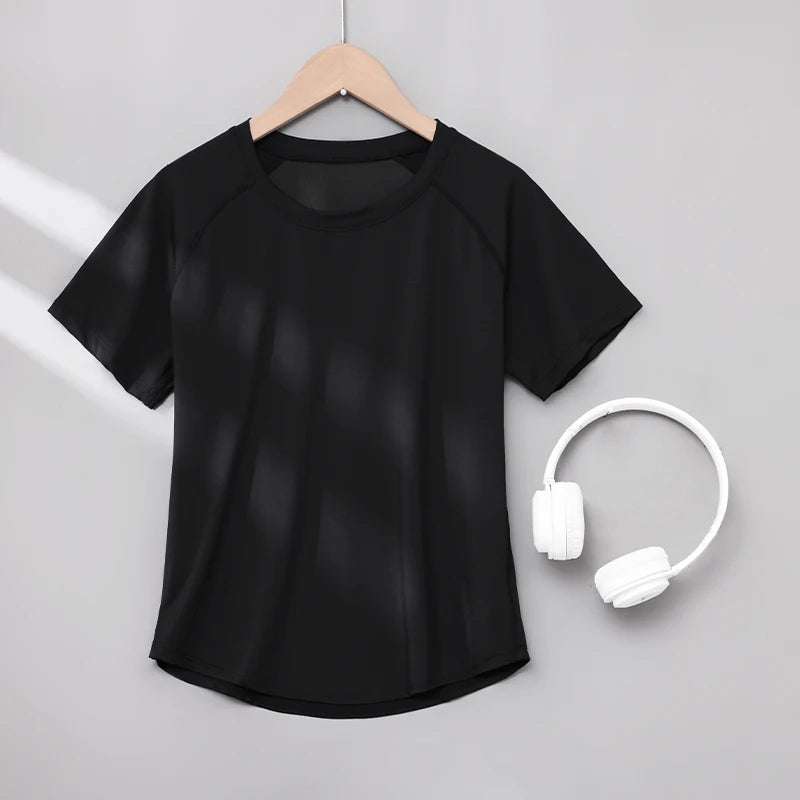 Women Quick Dry Short Sleeve Yoga T Shirt