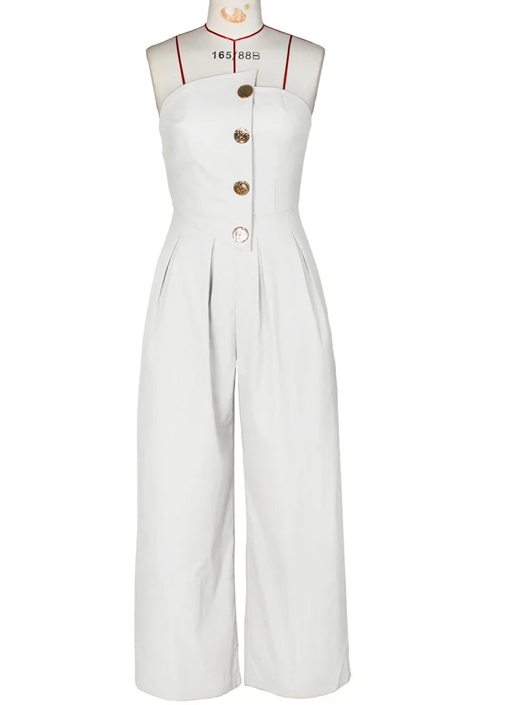 Glamora™ – Strapless Palazzo Clubwear Jumpsuit (Bold, Sexy & Flowy)