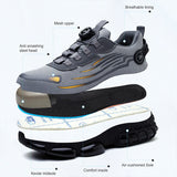 Men Rotating Button Safety Sneakers