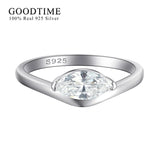 925 Sterling Silver Zircon Ring Set