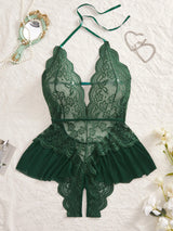 Plus Size Lace Bodysuit