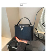 V Shape Bucket Bag
