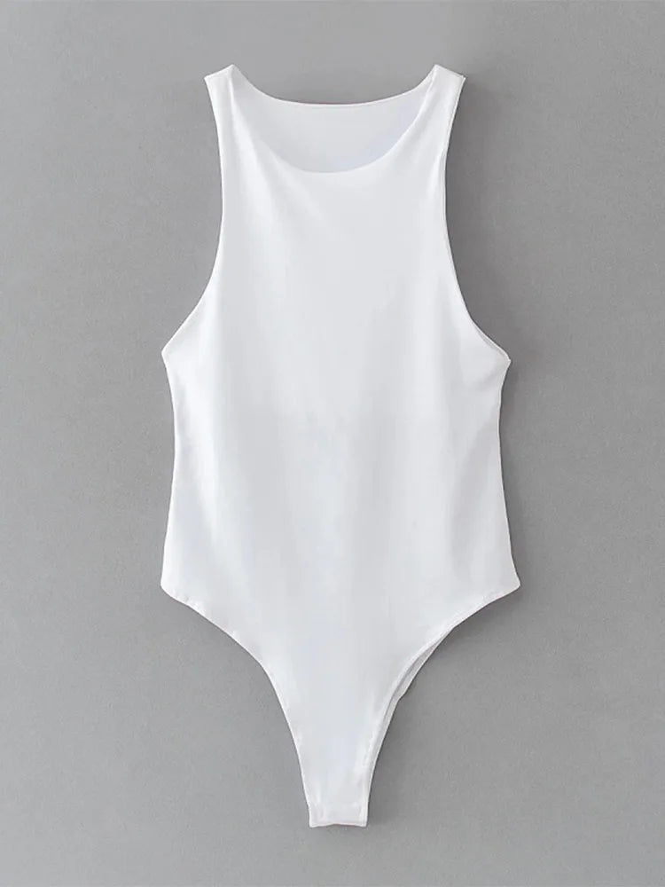 Women Solid Bodycon Club Bodysuit