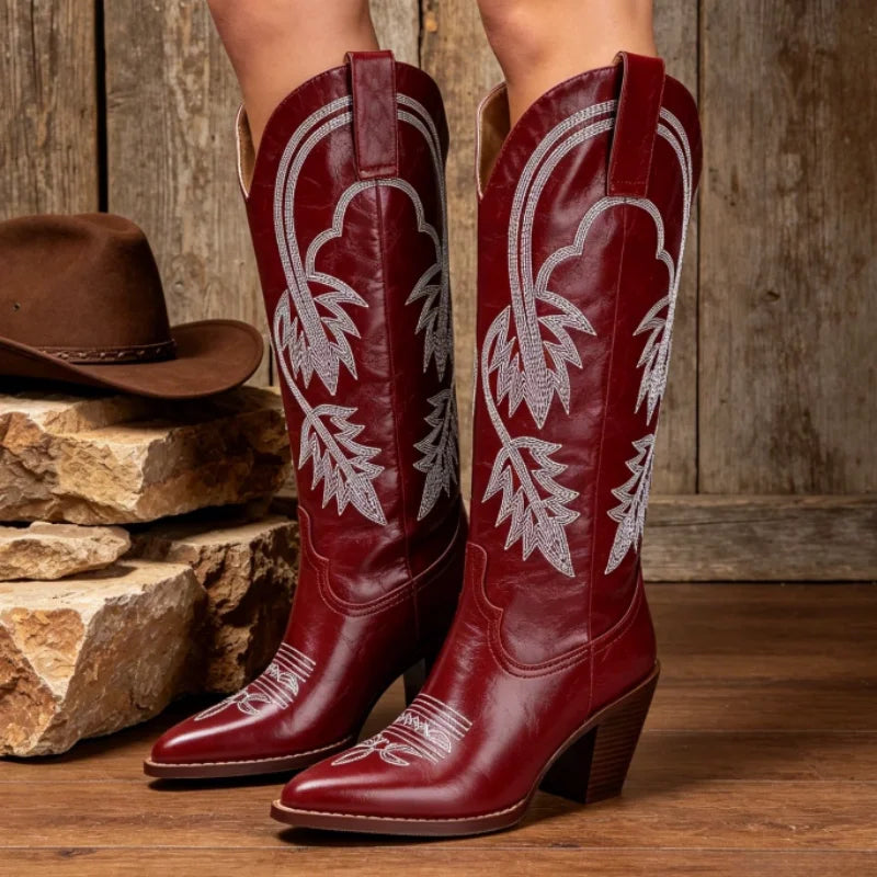 Classic White Cowboy Boots