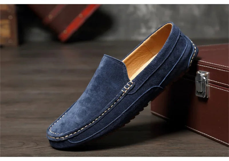 Men’s 2025 Luxury Suede Boat Loafers