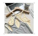 Basic Ribbed O-Neck Camisole Tank Top