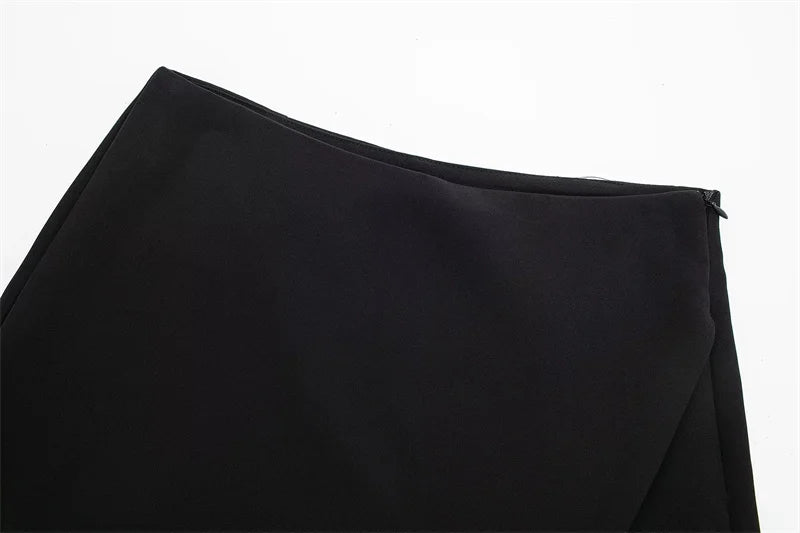 Women Asymmetrical Skort Shorts
