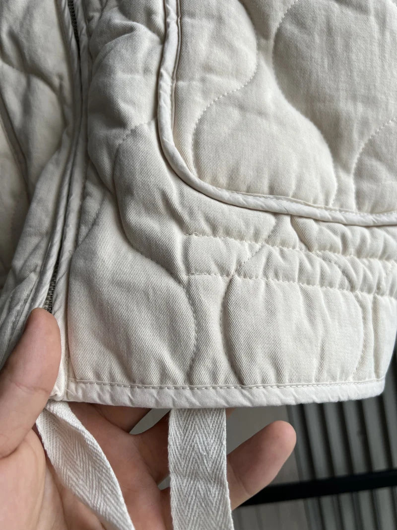 Vintage Quilted High Collar Women's Jacket