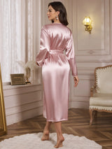 Victoria Silk Satin Robe