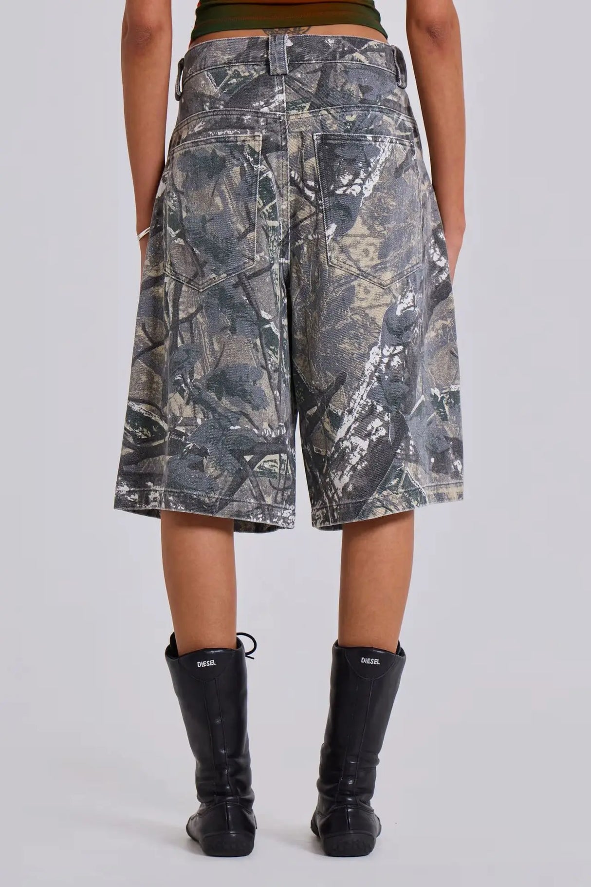 Women Camouflage Streetwear Jeans