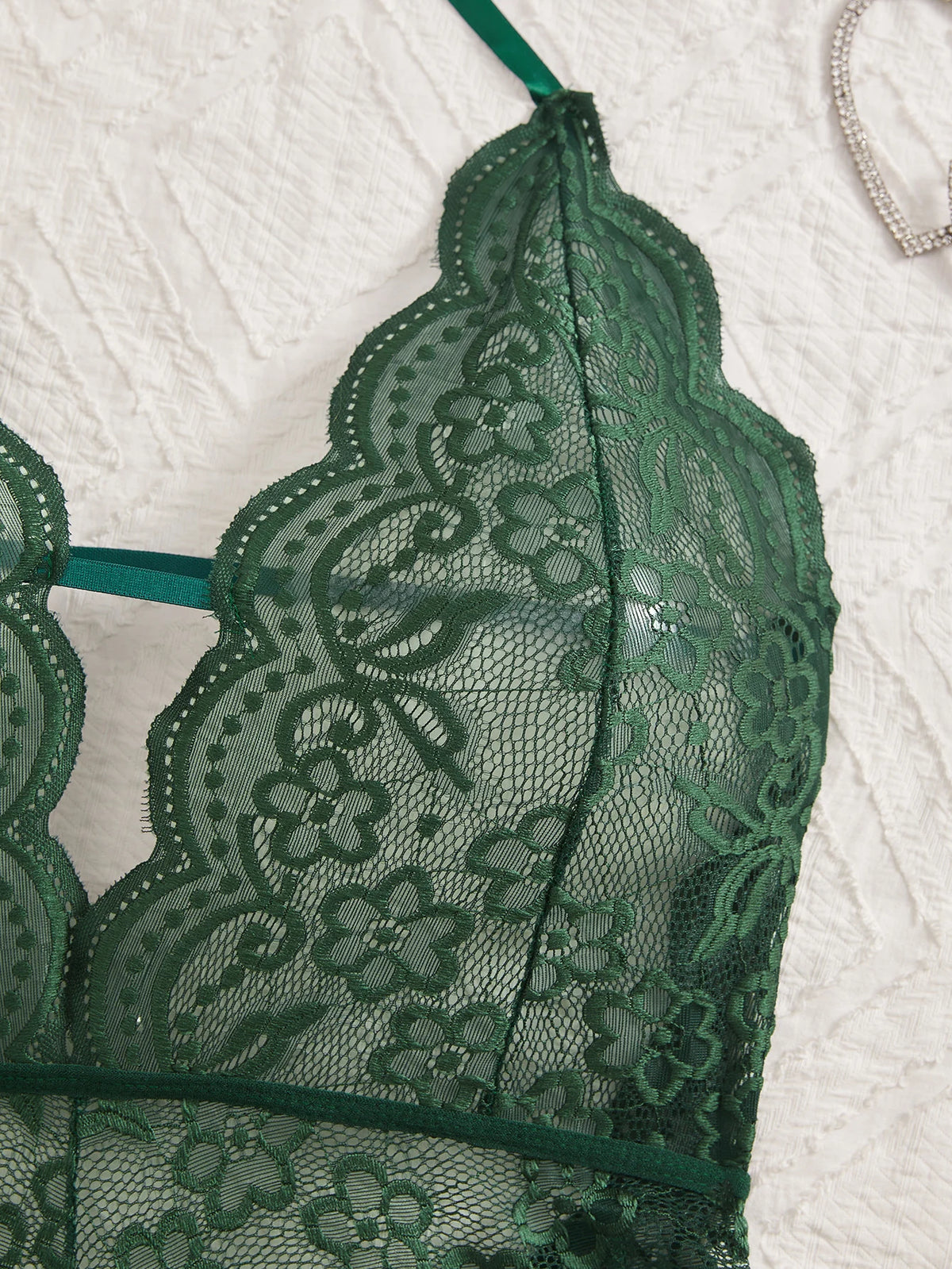 Plus Size Lace Bodysuit