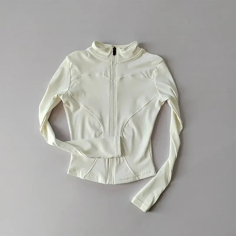 Women Quick Dry Zipper Sports Jacket