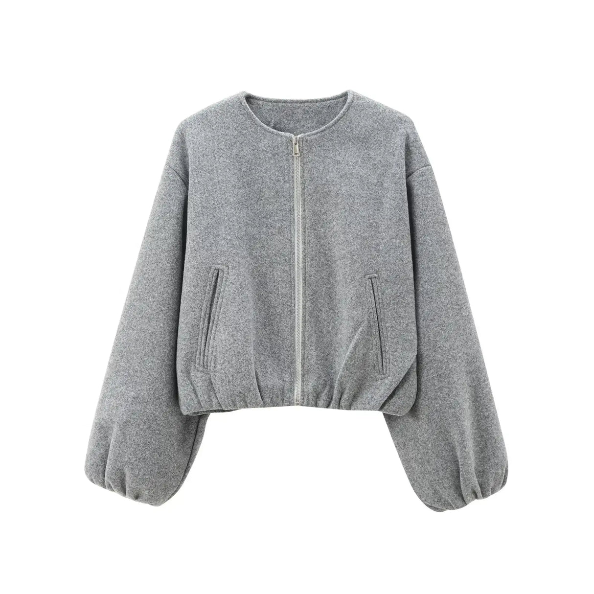 Women Cropped Bomber Jacket