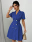 Women's Double Breasted Midi Dress