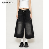 OverEase™ – Vintage Oversize Denim Shorts 2025 (Wide Leg, Relaxed & Throwback Inspired)