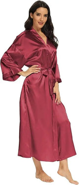Luna Satin Belted Robe