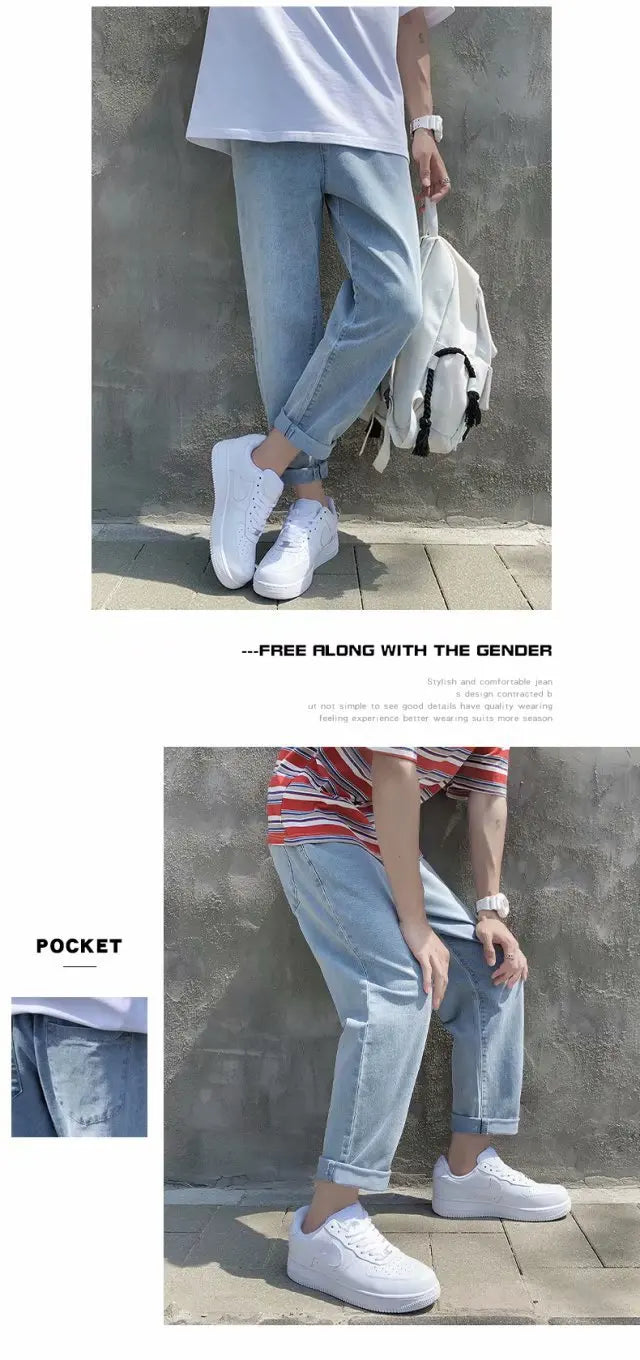 Men’s Simple Straight Denim Jeans
