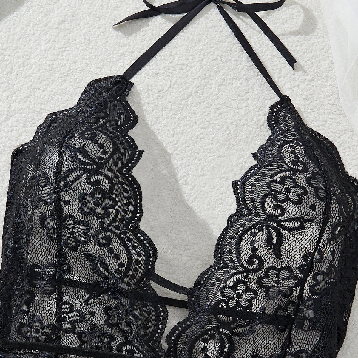 Plus Size Lace Bra Set