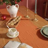 Christmas Orangered Table Runner