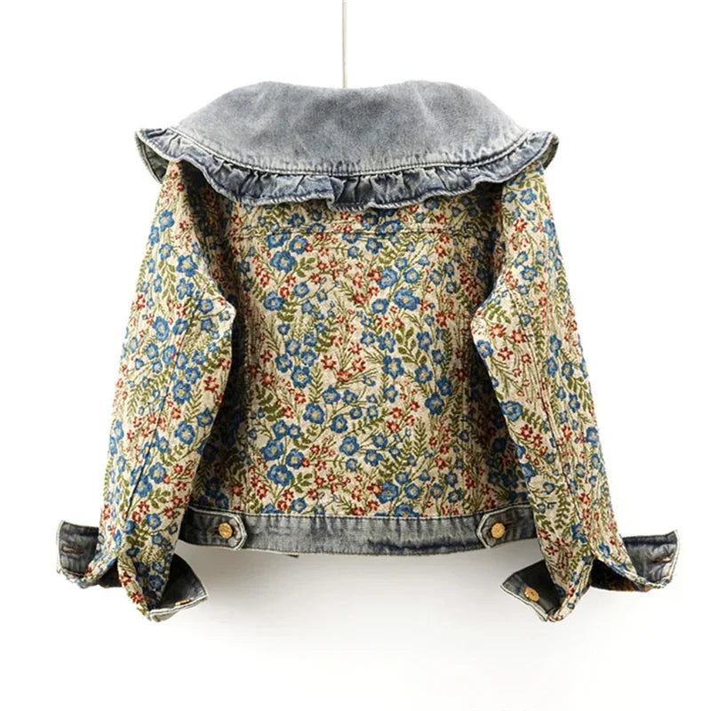Women’s Luxury Pearl Bridal Denim Jacket