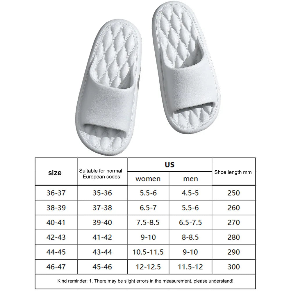 Men EVA Thick Platform Bathroom Slippers