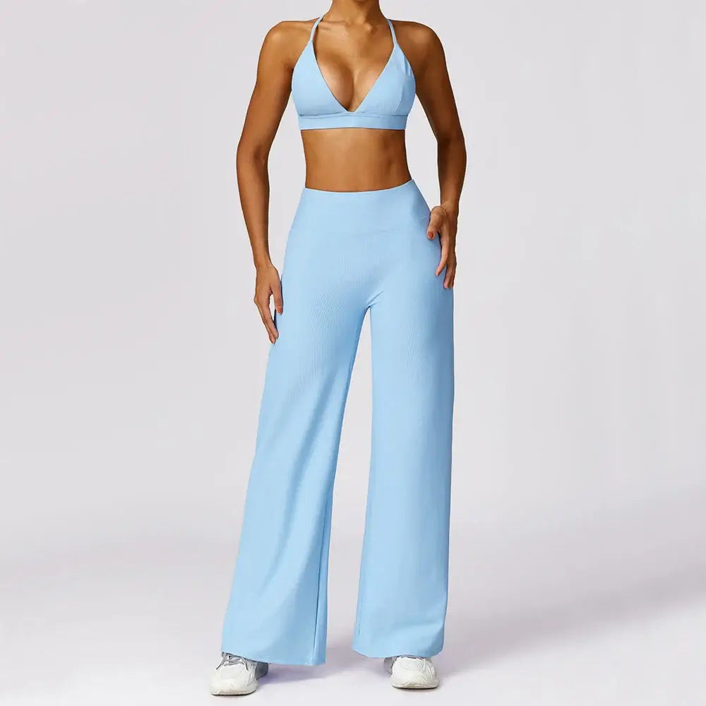 Women Ribbed Breathable Sports Bra