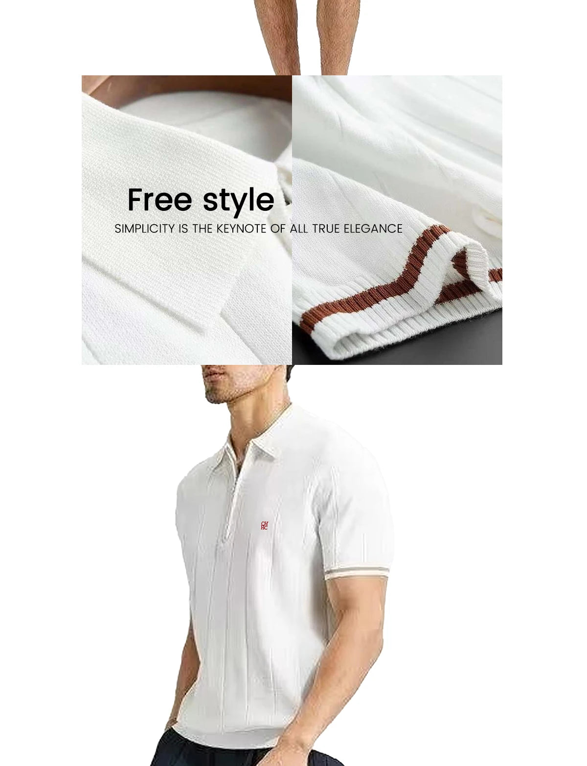 Executive Zip Knit Polo