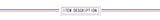 Item description header with stylish design and purple accents.