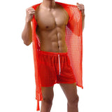 Men’s Mesh Sleeveless Bathrobe