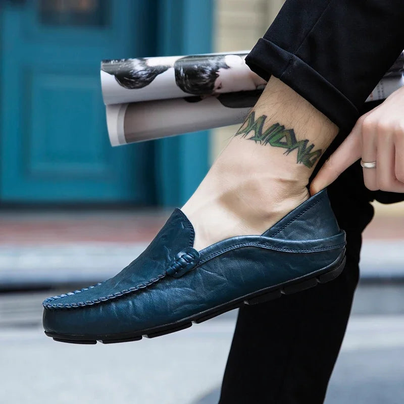 Men Genuine Leather Casual Loafers