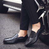 Men Italian Style Leather Moccasins