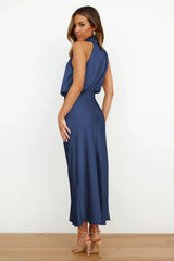Women's Silk Satin Evening Dress