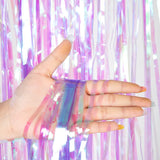 Foil Tinsel Fringe Curtain Backdrop