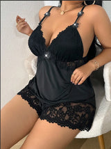 Curvy Grace Satin Set