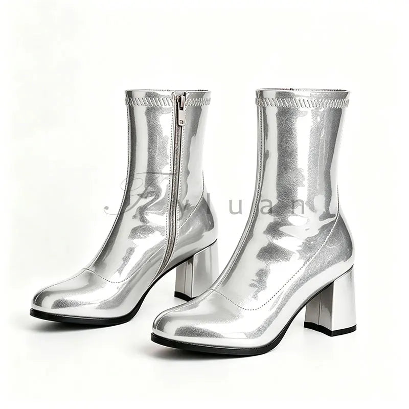 Classic Block Heel Ankle Boots