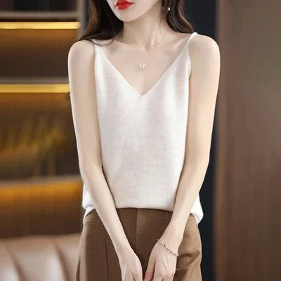 Knitted Summer V-Neck Tank