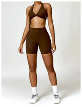 Women High Waist Yoga Fitness Shorts