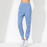 Hearuisavy Loose Quick-Dry Yoga Pants – Pleated Jogging Capris with Pockets