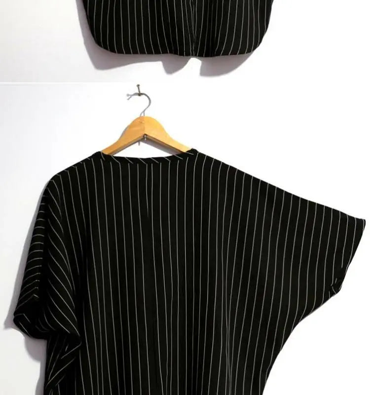 Men's Plus Size Striped Vintage T-Shirt – Loose Fit