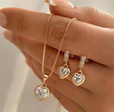 Women’s Round Pearl 3-Piece Jewelry Set