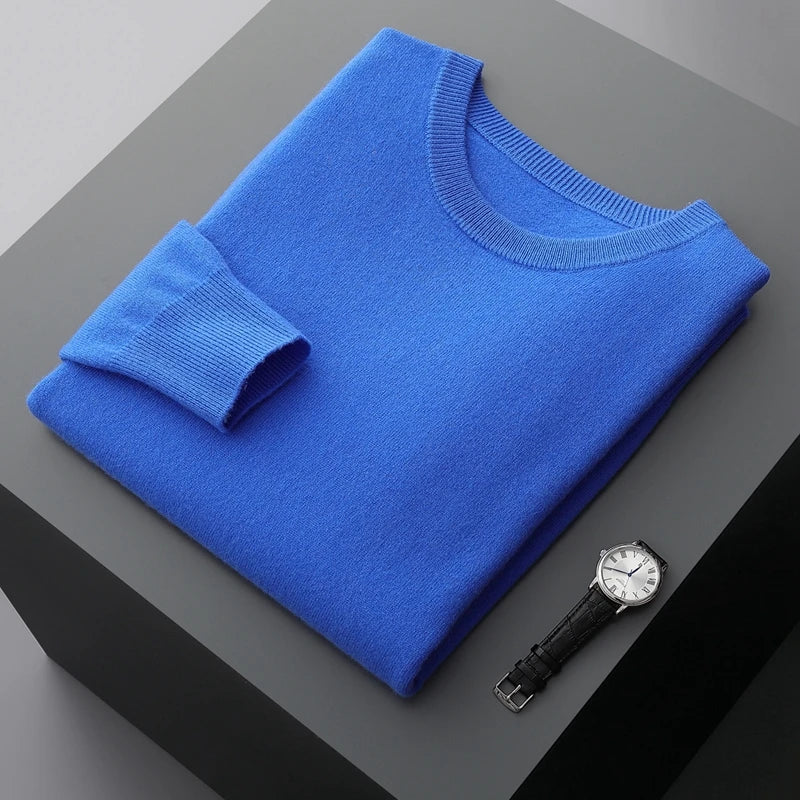 Men Merino Wool Pullover Sweater
